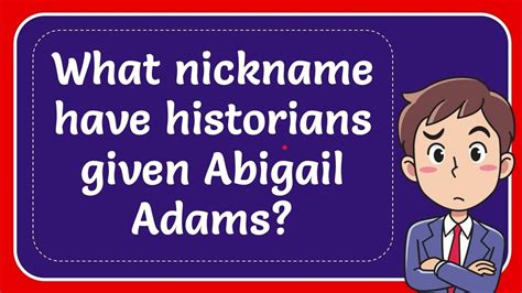 abigail adams nickname